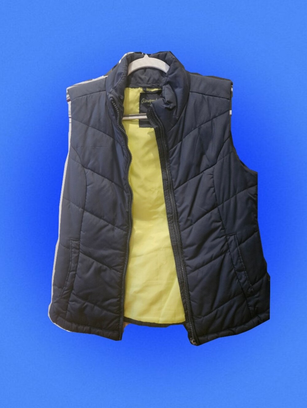 Aeropostale Navy Blue Zip-Up Vest